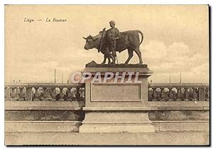 Carte Postale Ancienne Liege Le Bouvier Taureau
