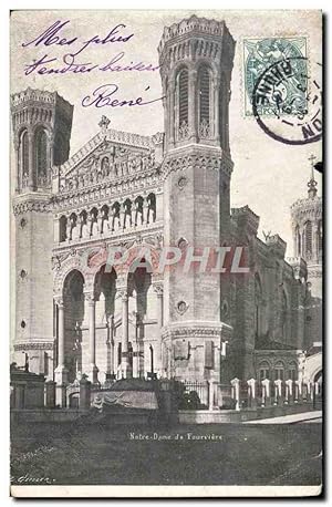 Carte Postale Ancienne Lyon Notre Dame de Fourviere