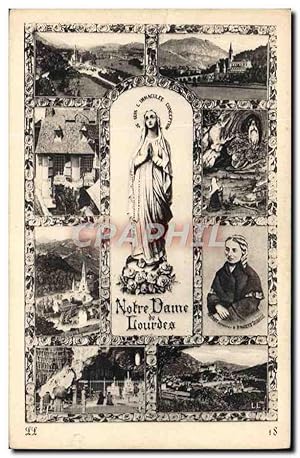 Carte Postale Ancienne Notre Dame De Lourdes Bernadette Soubirous