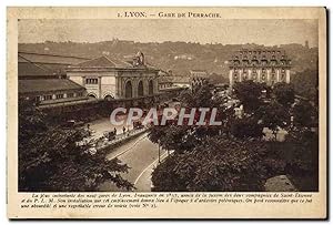 Carte Postale Ancienne Lyon Gare De Perrache