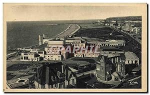 Carte Postale Ancienne Dieppe vue Panoramique Casino et plage