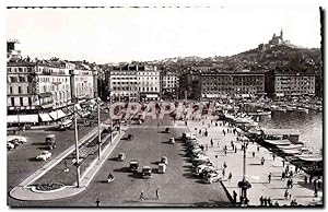 Carte Postale Moderne Marseille Quai des Belges et le nouveau jardin Notre Dame de la garde