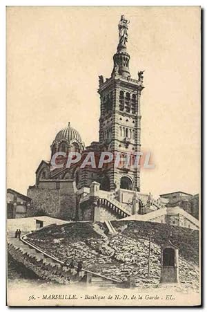 Carte Postale Ancienne Marseille Basilique ND De La Garde