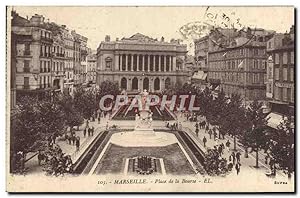 Carte Postale Ancienne Marseille Place De La Bourse