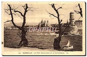 Carte Postale Ancienne Marseille Le Fort Saint Jean Et La Cathédrale