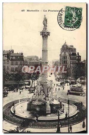 Carte Postale Ancienne Marseille La Fontaine