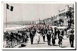 Carte Postale Ancienne Nice La Promenade et Palais de la Mediterranee