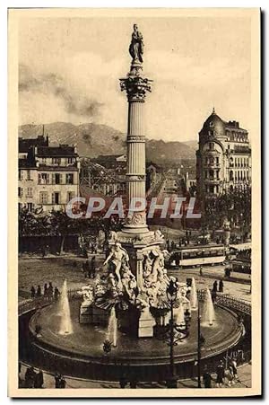 Carte Postale Ancienne Marseille Place Castellane Et La Fontaine Cantini