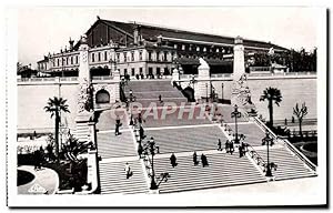 Carte Postale Ancienne Marseille Escalier Monument De La Gare St Charles