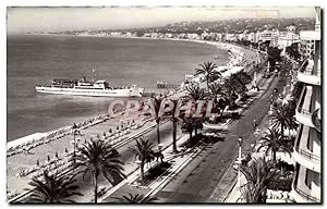 Carte Postale Moderne Nice Promenade des Anglais Bateau