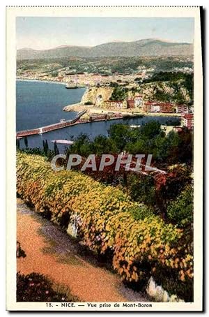 Carte Postale Ancienne Nice vue Prise de Mont Boron