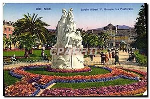 Carte Postale Ancienne Nice Jardin Public Albert 1er La Pastorale