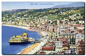 Carte Postale Ancienne Nice vue Prise du Château