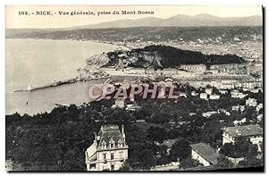 Carte Postale Ancienne Nice vue générale Prise du Mont Boron