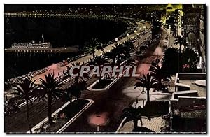 Carte Postale Moderne Nice La Nuit Bateau