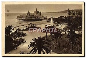 Carte Postale Ancienne Nice Jetée Promenade et Jardins du Roi Albert 1er