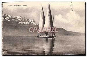 Carte Postale Ancienne Barque du Leman Bateau