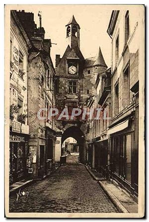 Carte Postale Ancienne Château d'Amboise Tour de l'horloge