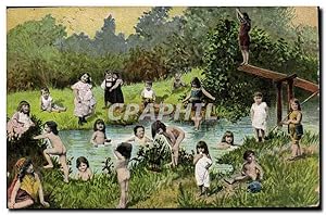 Carte Postale Ancienne Fantaisie Enfant Bebe