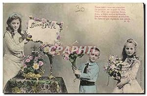 Carte Postale Ancienne Fantaisie Enfants