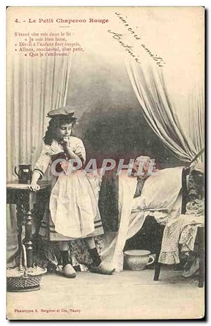 Carte Postale Ancienne Fantaisie Enfant Le Petit Chaperojn rouge