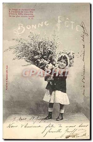 Carte Postale Ancienne Fantaisie Enfant