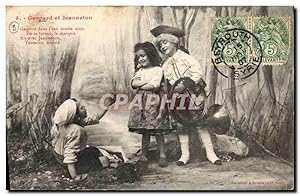 Carte Postale Ancienne Fantaisie Enfants Gaspard et Jeanneton