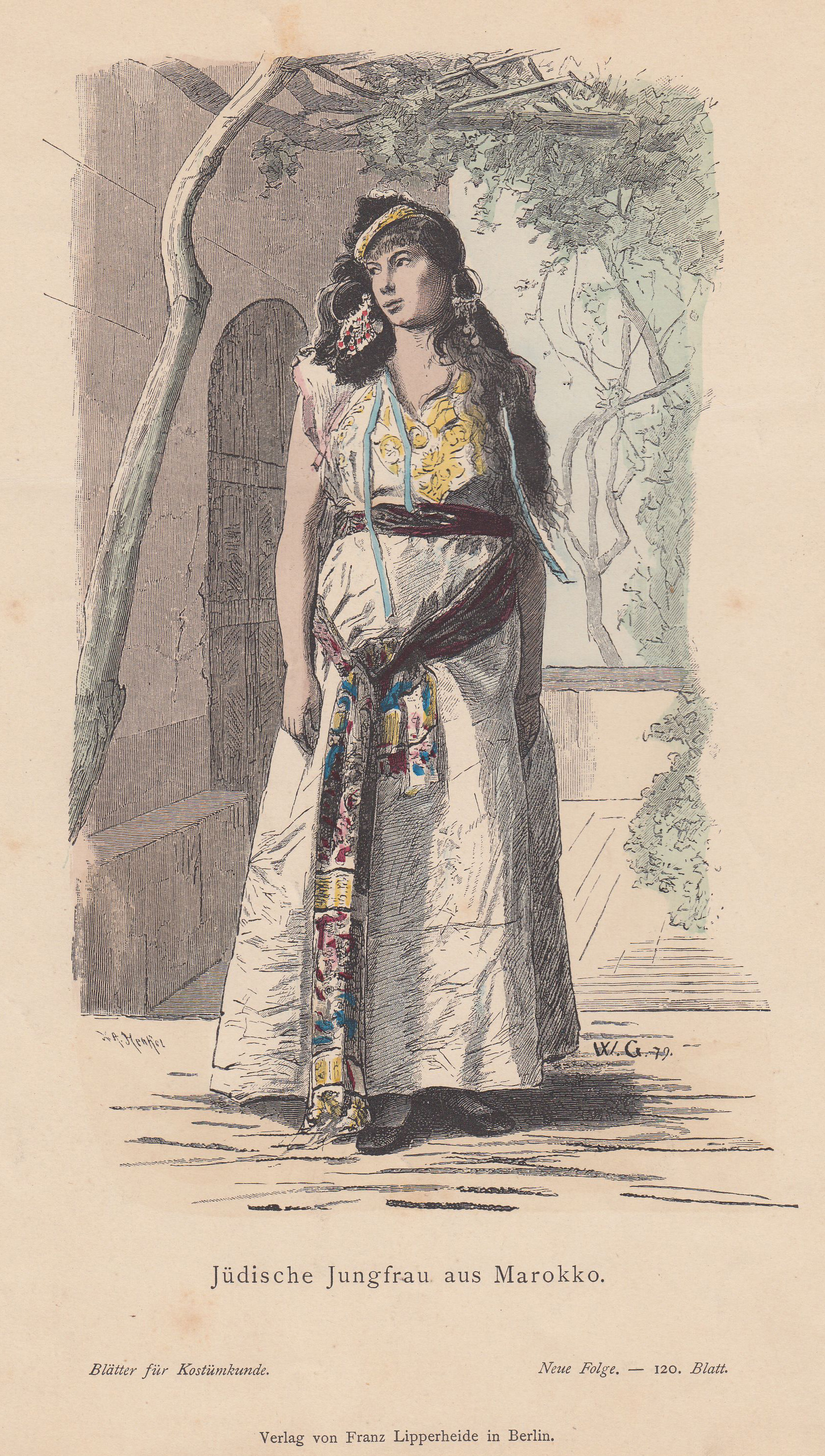 Judische Jungfrau Aus Marokko Von Marokko Morocco Costume Kunst Nbsp Nbsp Grafik Nbsp Nbsp Poster Antiquariat Clemens Paulusch Gmbh