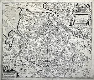 Kupferstich- Karte, b. F. de Wit, "Ducatus Bremae & Ferdae .".