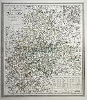 Stst.- Karte, n. C. F. Weiland, "Die Königl. Preussische Provinz Sachsen nebst den Herzogl. Anhal...