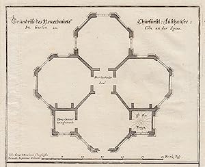 Grundriss des Neuerbauete Churfürstl: Lusthauses = Im Garten zu Cöln an der Spree.