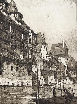 Teilansicht, Altnürnberg Pegnitzufer (Fischerhäuser an der Pegnitz).