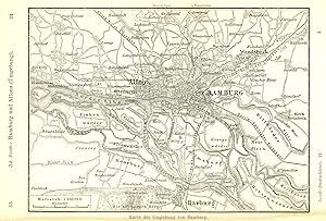 Hst.- Karte, b. B.I. " Hamburg und Altona ".