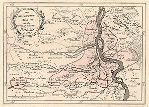 Kupferstich- Karte, b. Reilly, "Das Hochstift Worms mit der Freyen Reichsstadt Worms".