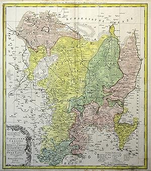 Kst.- Karte, b. Homann Erben, "Geographische Verzeichnung des Goerlitzer Creises mit dem Queiss-C...