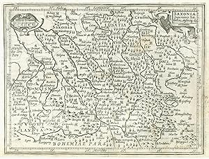 Kst.- Karte, n. Mercator b. Hondius, "Saxoniae Superioris Lusatiae, Mißniae".