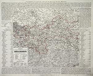 Litho.- Karte, v. Kneisel b. Müller, "Charte vom königlich preussischen Regierungsbezirk Mersebur...
