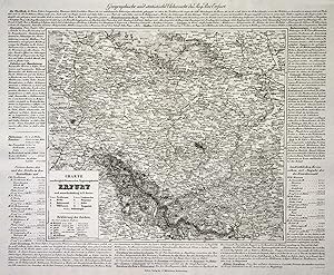 Litho.- Karte, v. Kneisel b. Müller, "Charte vom königlich preussischen Regierungsbezirk Erfurt .".