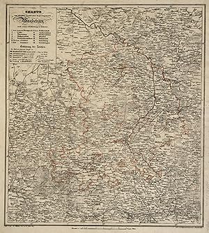 Litho.- Karte, n. Witzleben v. Eyrand b. Müller, "Charte vom Königlich Preussischen Regierungsbez...