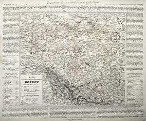 Litho.- Karte, v. Kneisel b. Müller, "Charte vom königlich preussischen Regierungsbezirk Erfurt .".