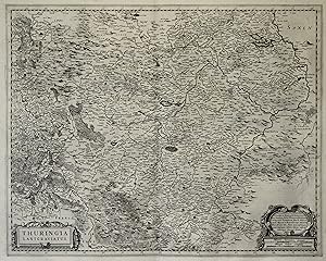 Kst.- Karte, b. H. Hondius, "Thuringia Lantgraviatus".