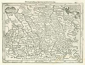Kst.- Karte, n. Mercator b. Hondius, "Saxoniae Superioris Lusatiae Misniaeque descriptio".