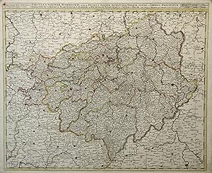 Kupferstich- Karte, b. G. und L. Valk, "Circulus Saxoniae Superioris, divisa in . et Halae".