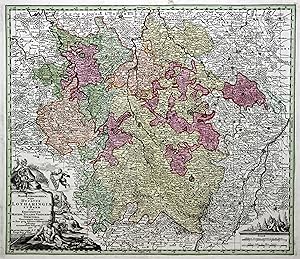 Kst.- Karte, v. M. Seutter, "Mappa Geographica in qua Ducatus Lothringiae et Barr .".