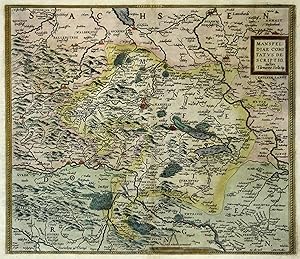 Kst.- Karte, v. Fr. Hogenberg n. T. Stella aus Ortelius, "Mansfeldiae comitatvs descriptio".