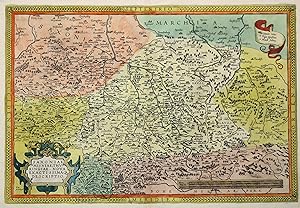 Kst.- Karte, aus Ortelius, "Saxoniae, Misniae, Thvringiae, nova exactissimaq descriptio".