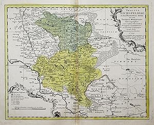 Kst.- Karte, b. Homann Erben, "Tractvs Eichsfeldiae in suas Praefecturas divisae nec non Territor...