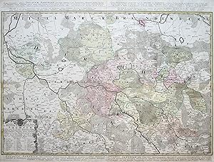 Kst.- Karte, von 4 Platten gedruckt und zusammengesetzt, b. Homann Erben, "Besondere Land Karte d...