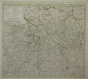 Kupferstich- Karte, v. L. Schenk / J. Soon b. Covens & Mortier, "Partie Meridionale du Cerle de H...