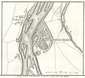 Stadtplan mit Umgebung.